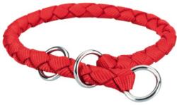 TRIXIE Zgarda Cavo Coarda, Semistrangulanta, L: 47-55 cm/18 mm, Rosu, 144003