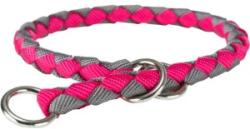 TRIXIE Zgarda Cavo Coarda, Semistrangulanta, S: 30-36 cm / 12 mm, Fucsia/Grafit, 144311