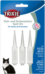 TRIXIE Picaturi Antiparazitare Naturale Pentru Pisici, Spot-On, de la 8 luni, 3x1 ml, 25378