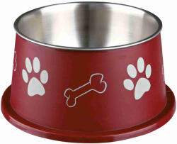 TRIXIE Castron Inox Cu Invelis Plastic, Pentru Caini Cu Urechi Lungi, 0.9 l/19 cm, 25247