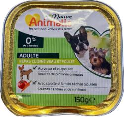 Pate Animalis Dog cu Pui/Vitel/Legume, 150 g