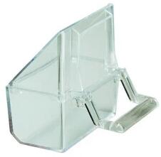 Happet Hranitor Plastic Pentru Pasari, Transparent, 9 cm, AK01