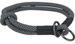 TRIXIE Zgarda Coarda Soft, Semistrangulanta, M: 40 cm / 10 mm, Negru/Gri, 1984601