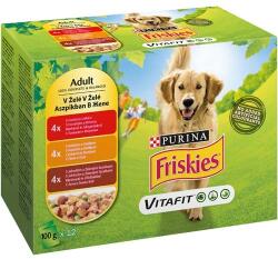 Friskies Dog aspic, pui, vita, miel, 12 x 100 g