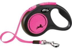 TRIXIE Lesa Flexi Neon, Banda, S: 5 m/15 kg, Roz Neon, 209316