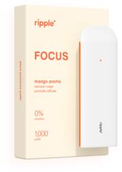 Ripple Tigara electronica, Ripple+, FOCUS, Mango, fara nicotina, 1000 pufuri (VAP-TE-RIPPLE-MANGO)