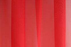 Egyszínű voile fényáteresztő függöny, 180 cm magas, piros színű
