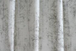  Fémes mintás dekor függöny, ezüst színű