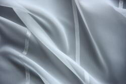 Fehér színű ezüst csíkos voile fényáteresztő függöny, fehér színű - rosemaring - 4 590 Ft