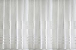  Csíkos voile fényáteresztő függöny 210 cm magas, fehér színű