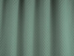 Brokát jellegű szatén dekor függöny, türkiz színű