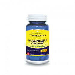 Herbagetica Supliment Alimentar Magneziu Organic cu Vitamina B complex Herbagetica, 60 capsule