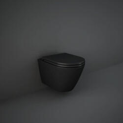 RAK Vas wc suspendat rimless negru mat, RAK Feeling (RST23504A)