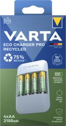 VARTA Eco Charger Pro Recycled elemtöltő 4 AA 2100 mAh Recycled elemmel (57683101121) (57683101121)