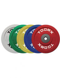 TOORX 50 mm Competition gumírozott tárcsa 15 kg Súlytárcsa