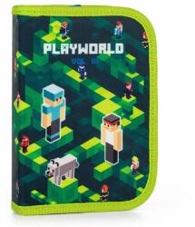 KARTON P+P PlayWorld kihajthatós tolltartó - két klapnis - OXY BAG zöld (IMO-KPP-9-81424) - mindenkiaruhaza