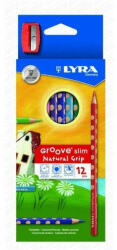 LYRA Groove slim színes ceruza 12 db + hegyező