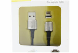 Baseus 2, 4A Micro kábel USB/iPhone mágneses töltőfej 2m