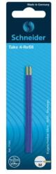 Schneider Take 4 golyóstoll tollbetét kék 2 db