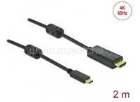 Delock kábel USB Type-C aktív > HDMI (DP Alt Mode) 4K 60Hz 2m (DL85970) (DL85970)