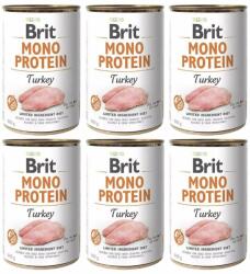 Brit Mono Protein Turkey 6x400 g hrana monoproteica din curcan