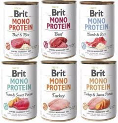 Brit Mono Protein Mix arome 6x400 g alimente monoproteice pentru caini