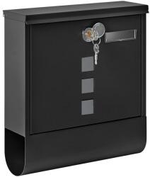 Vivo Kültéri postaláda, 2 kulccsal, fekete, 30, 5 x 9, 5 x 34 cm, Vivo, WMB020B (WMB020B)