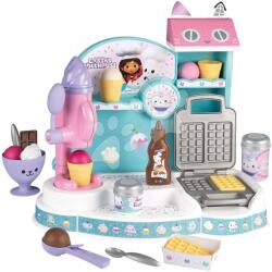 Smoby Aparat de înghețată cu gofrier Gabby Ice Cream Factory Smoby cu conuri și cupă de înghețată, 20 accesorii (SM350409) Bucatarie copii