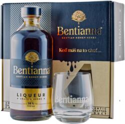 Bentianna Liqueur + 1 pohárral 38% 0, 7L ajándékcsomagolás 1 pohárral