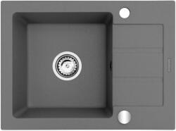 Maidsinks Chiuveta Single-bowl with draining board Promo 59x44 1B 1D E070054201 (62x44 1B 1D szary beton)