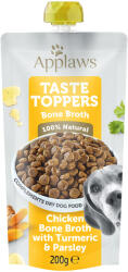 Applaws Applaws Pachet economic Dog Taste Toppers Pouch 12 x 200 ml - Supă de oase pui cu curcuma și pătrunjel