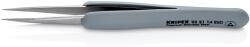 KNIPEX Pensetă de precizie cu mâner de cauciuc ESD 130mm KNIPEX 60048 (92 21 14 ESD)
