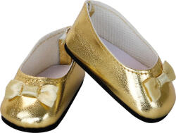 Petitcollin Pantofi Petitcollin Balerina cu fundita aurie (pentru o papusa de 39-48 cm) (DDPE603916)