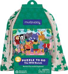 Mudpuppy Puzzle Animale sălbatice într-o pungă de material 36 piese (DDCHB6959)