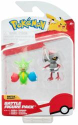 Pokémon Set figurine articulate Pokemon Battle, Roselia si Pawniard