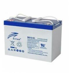 RITAR Baterie plumb gel RITAR (DG12-65), 12V, 65Ah, 350 / 167 /182 mm F5/M8 / F11/M6 RITAR, Pentru sisteme solare