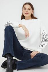 ANSWEAR bluza femei, culoarea alb, cu imprimeu BBYH-BLD005_00X