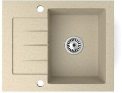  Gránit mosogatótálca NERO Monza + szifon (bézs)