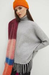 MEDICINE pulover femei, culoarea gri, cu guler ZBYX-SWD982_09M