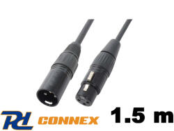 PD CONNEX CX35-1, 5 mikrofonkábel (XLR mama - XLR papa) - (1, 5 m)