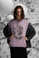 Medicine tricou din bumbac femei, culoarea violet ZPYH-TSD151_48X
