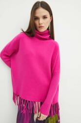 MEDICINE pulover femei, culoarea roz, cu guler ZBYX-SWD982_30X