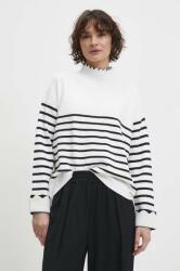 ANSWEAR pulover femei, culoarea alb, light, cu guler BBYH-SWD02L_00X