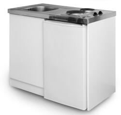  Minikonyha hűtővel, főzőlapos mosogatóval, 100x89x60 cm (105933)