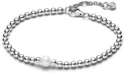 Pandora kezelt édesvízi tenyésztett gyöngy és fémgyöngyök karkötő - 593173C01-16 (593173C01-16)