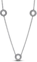 Pandora pavé karikák láncos nyaklánc - 393162C01-50 (393162C01-50)