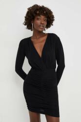 ANSWEAR rochie culoarea negru, mini, mulata BBYH-SUD01D_99X
