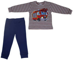  2 részes kisfiú pizsama tűzoltó mintával