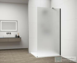 SAPHO ESCA BLACK MATT Walk-in zuhanyfal, falra szerelhető, matt üveg, 1200mm (ES1112-02) (ES1112-02) - furdoszoba-szaniter