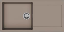 Strong 491400 - StrongSinks Zala 1000x500 mm 1 medencés csepptálcás gránit mosogató szürkés barna (491400)